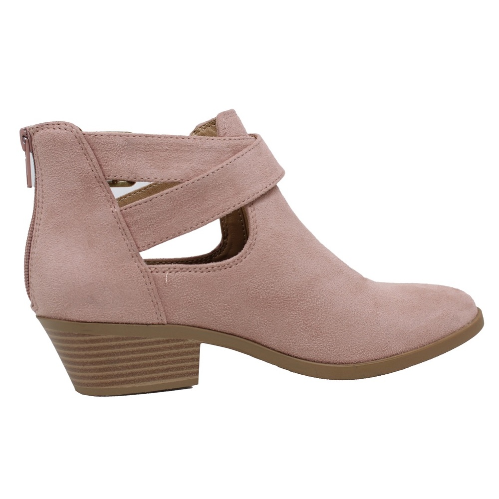 size 5.5 Mauve double buckle cutout low heel Ankle - Picture 3 of 3